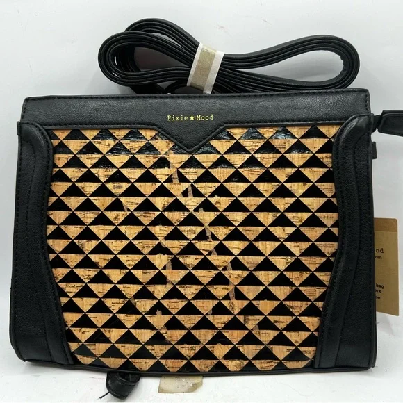 Pixie Mood Bags Pixie Mood Cork Accents Crossbody Purse